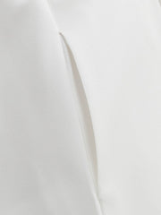 1950s Vintage Audrey Hepburn Style White Swing Dress