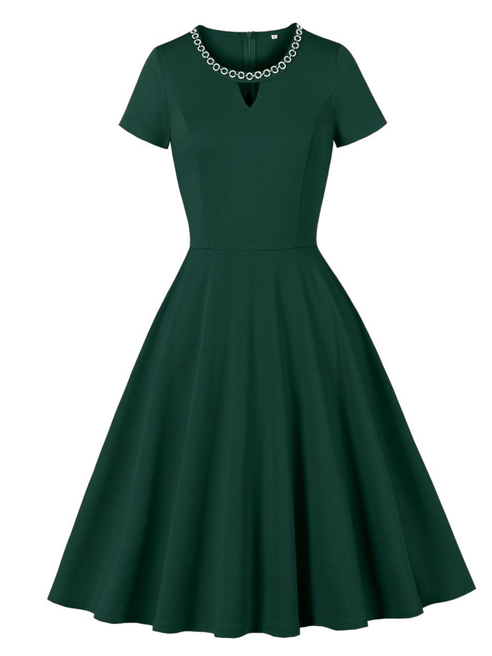 Vintage 1950s Dusty Pink Swing Dress