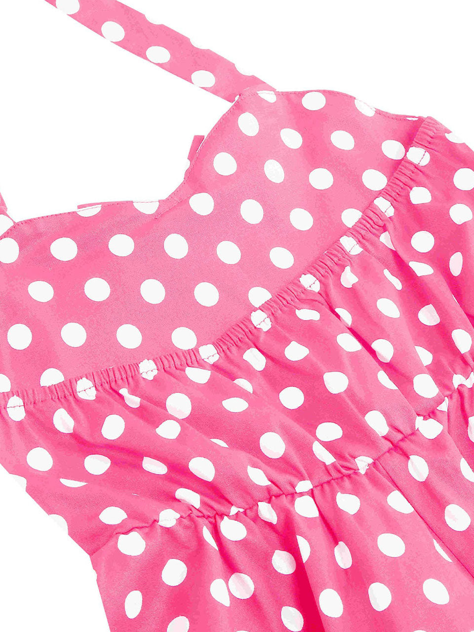 Kids Little Girls' Dress Bow Halter Polka Dots Sleeveless Cotton 1950S Vintage Dress