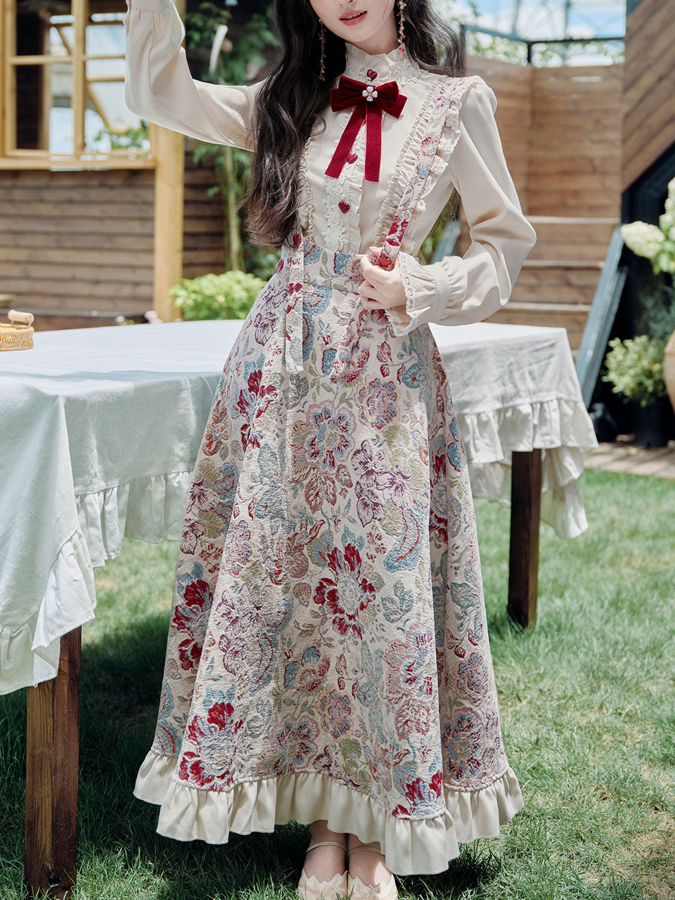 2PS Victorian White Blouse
