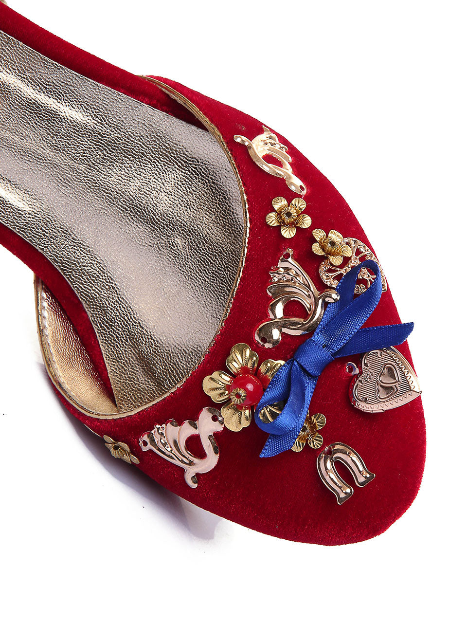 5CM Luxury Velvet Chunky Heels Artist Cube Heel Retro Shoes