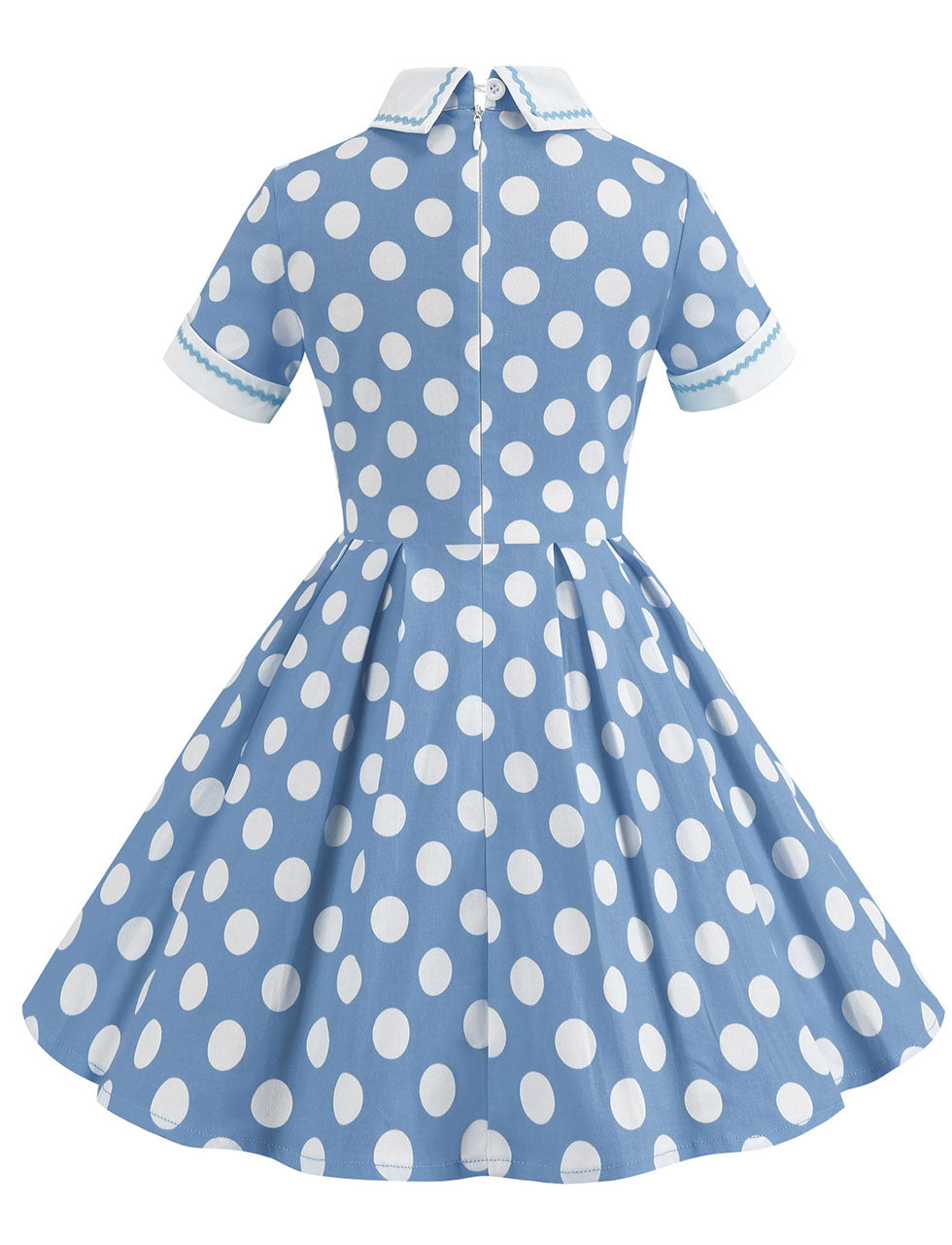 Kids Little Girls' Dress Polka Dots Peter Pan Collar 1950S Dress