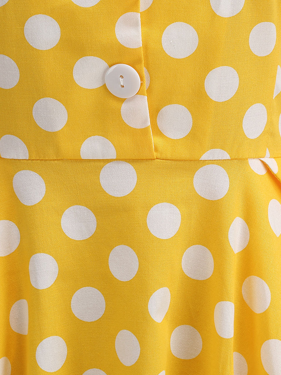 Tuxedo Collar Polka Dots 1950S Dress