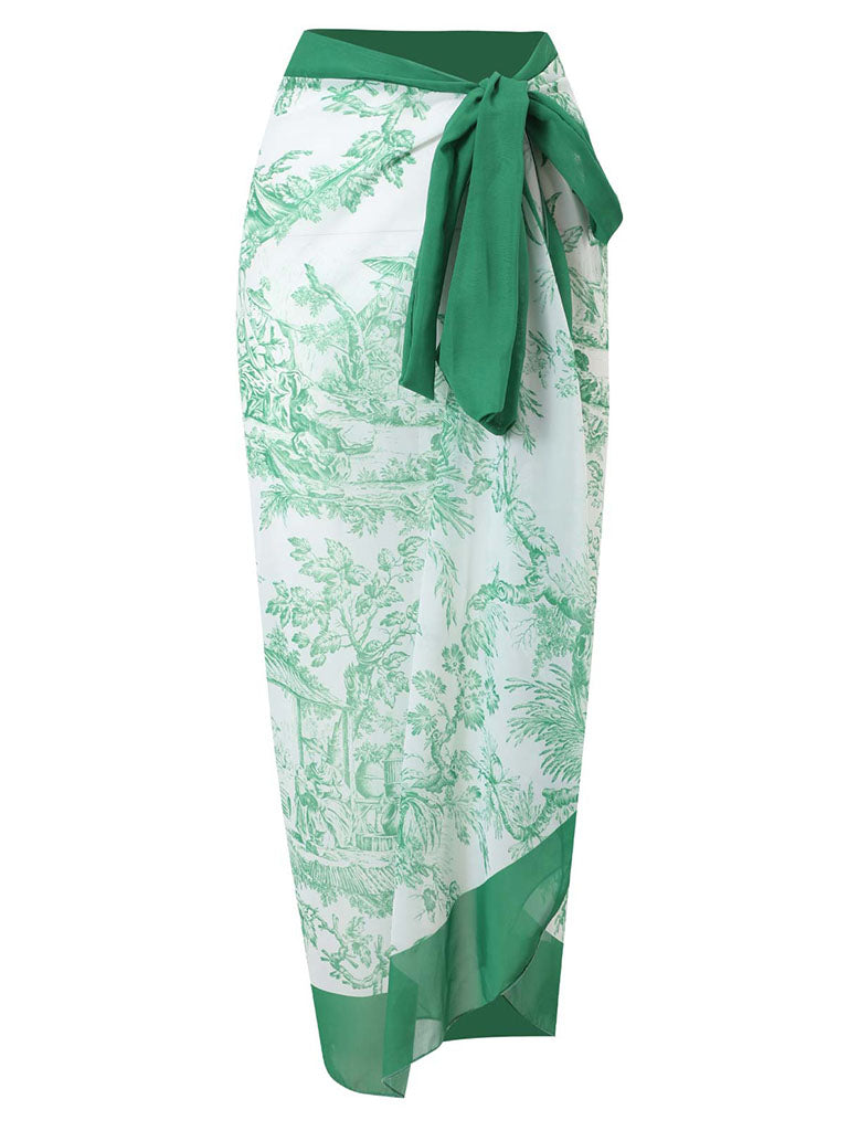 Romantic Floral Print Strap One Piece