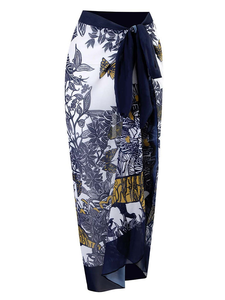 Animal Floral Print Strap One Piece