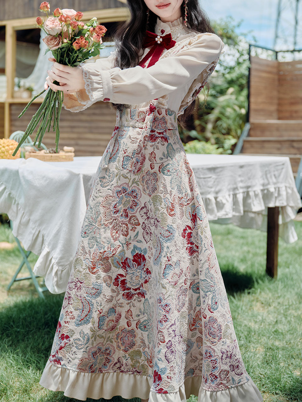 2PS Victorian White Blouse