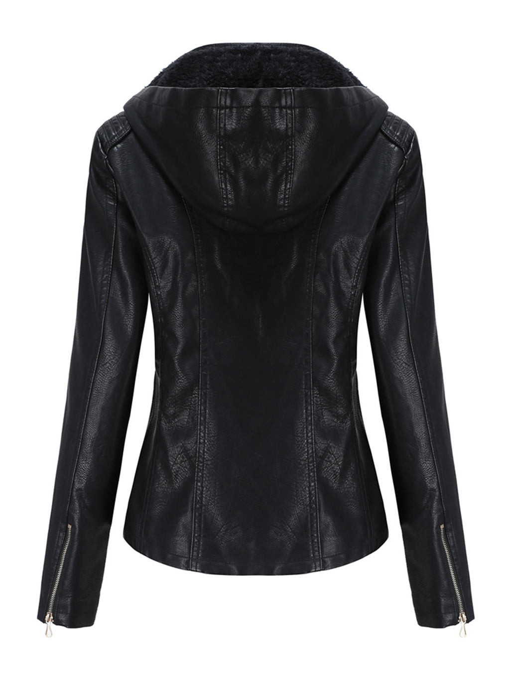 Street Winter Outfits Long Sleeve PU Leather
