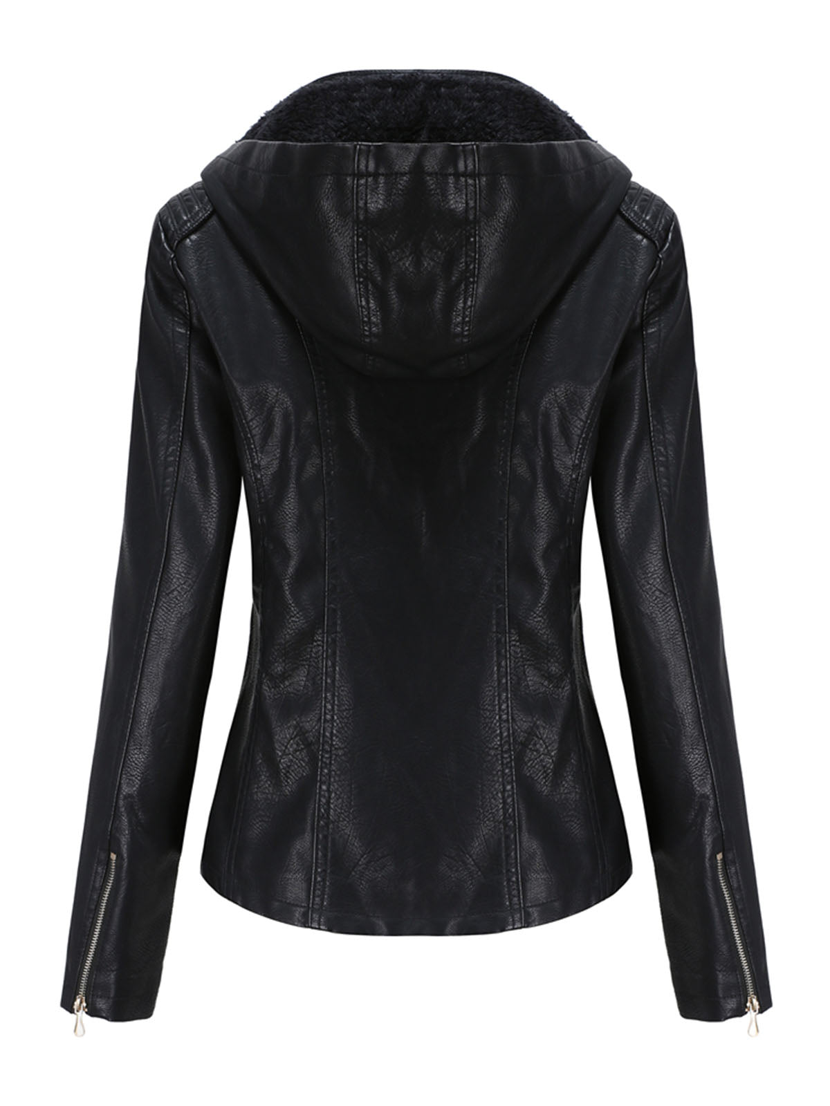 Street Winter Outfits Long Sleeve PU Leather