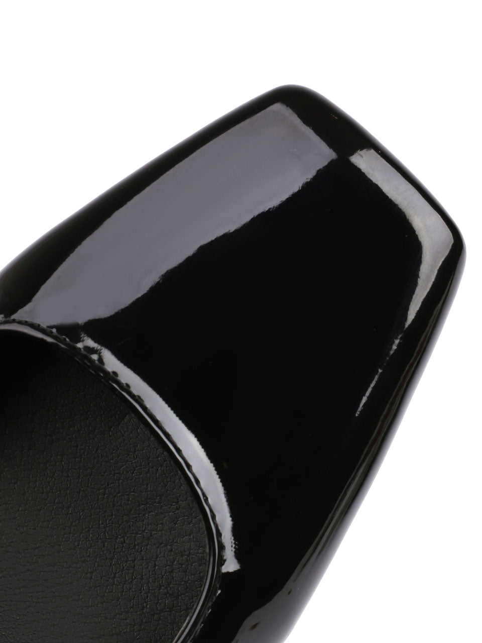 12CM High Heel Yellow Square Toe Platform Mary Jane Pump