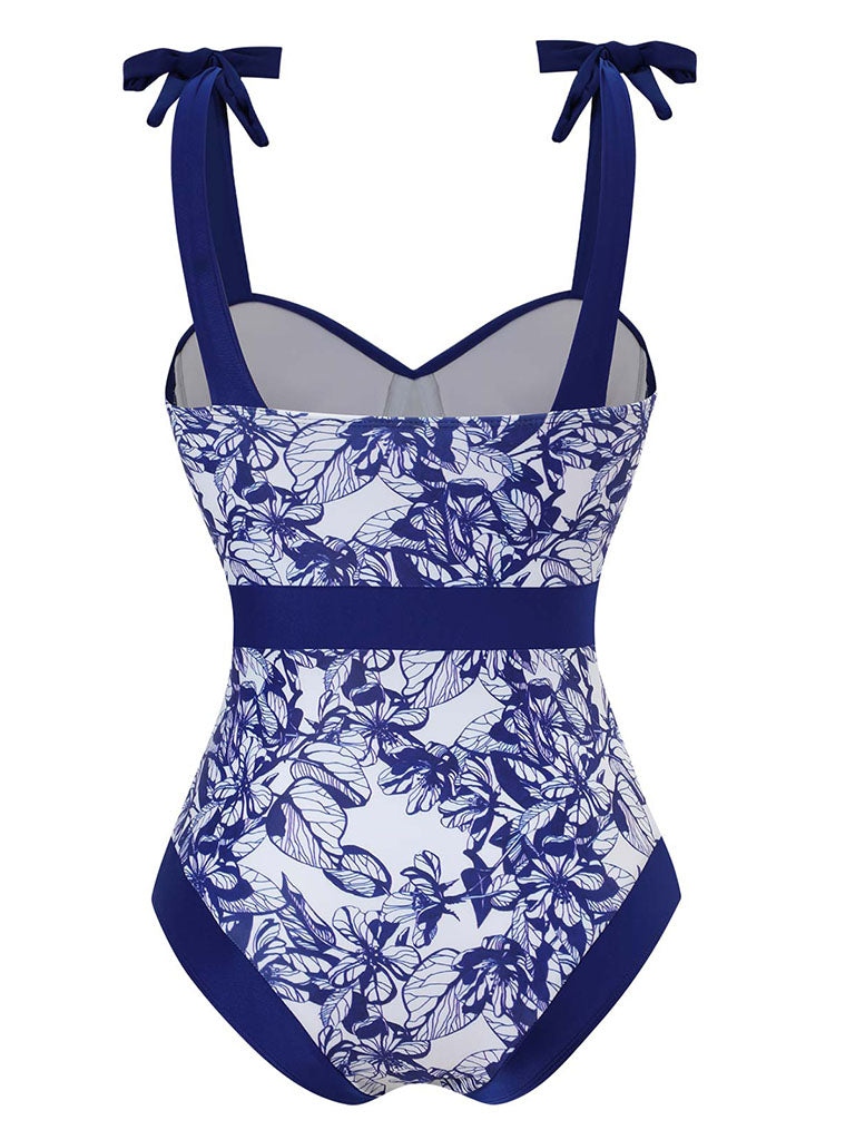 Animal Floral Print Strap One Piece