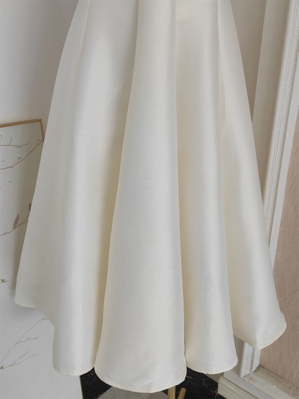 Rose Satin Sleeveless Classic 1950S Vintage Sweet Party Dress