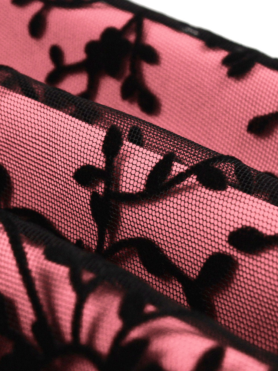 1950S Lace Semi-Sheer Flocking Printing Vintage Halloween Dress