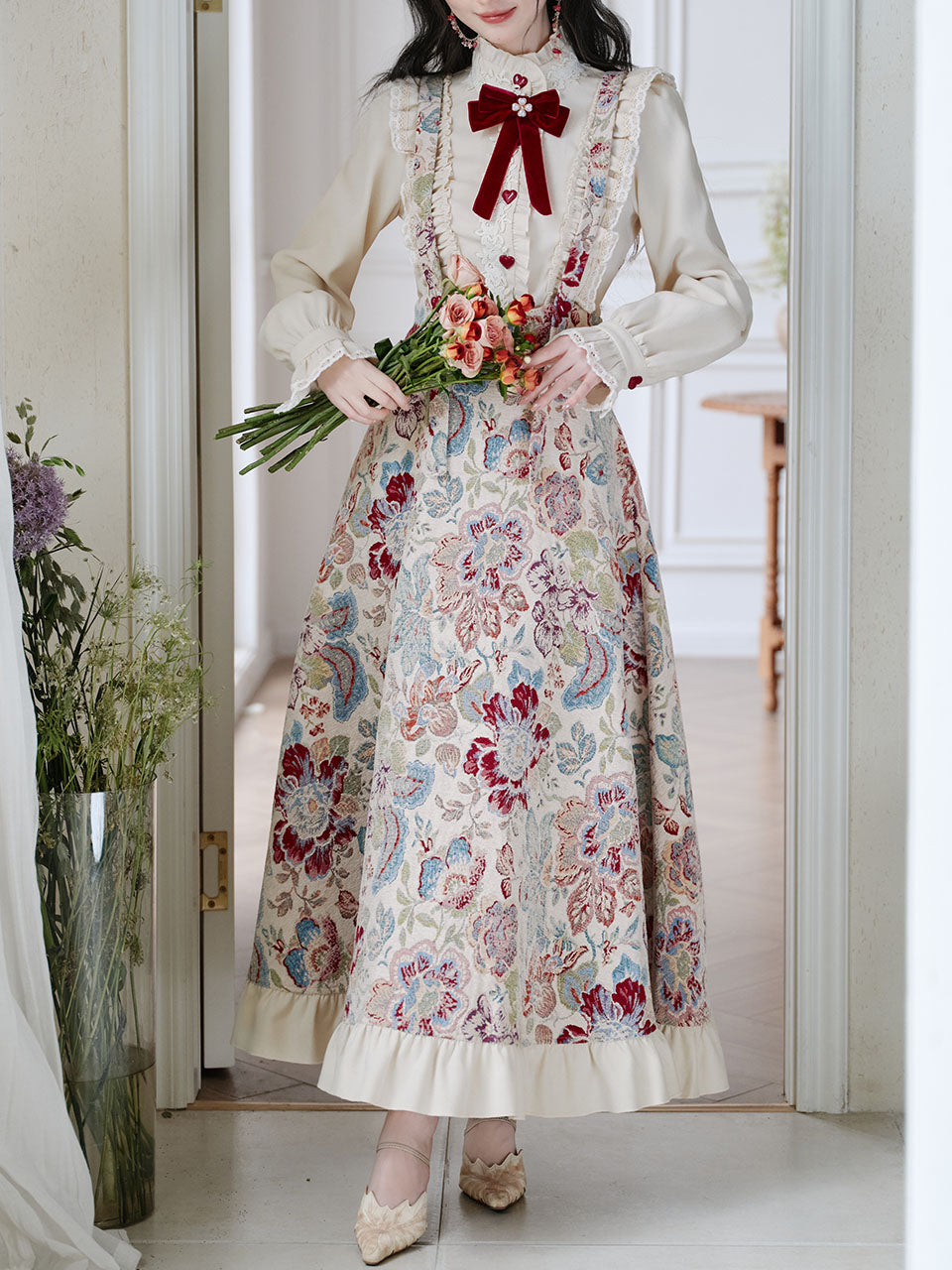 2PS Victorian White Blouse