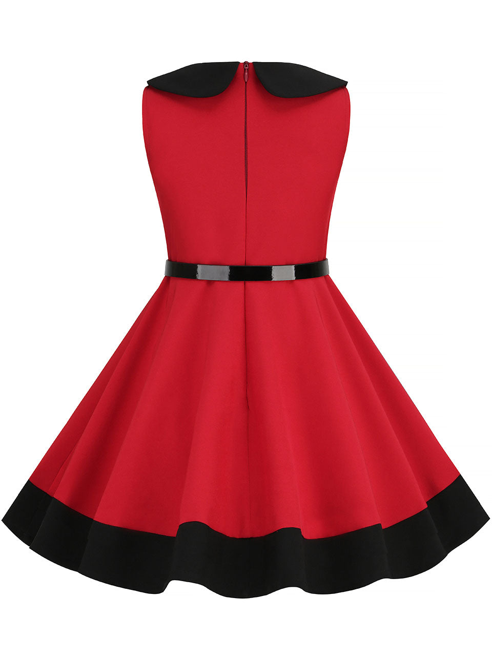 Kids Little Girls' Dress Peter Pan Sleeveless Cotton 1950S Vintage Dress