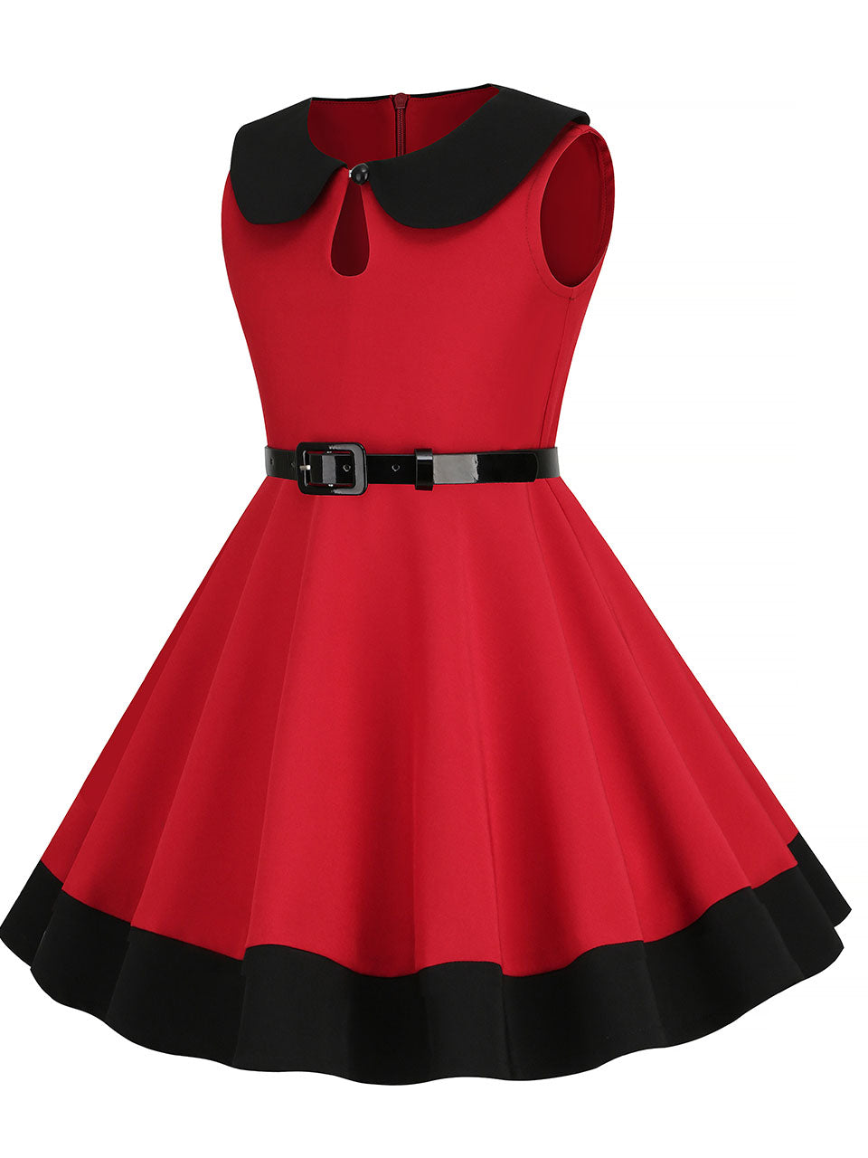 Kids Little Girls' Dress Peter Pan Sleeveless Cotton 1950S Vintage Dress
