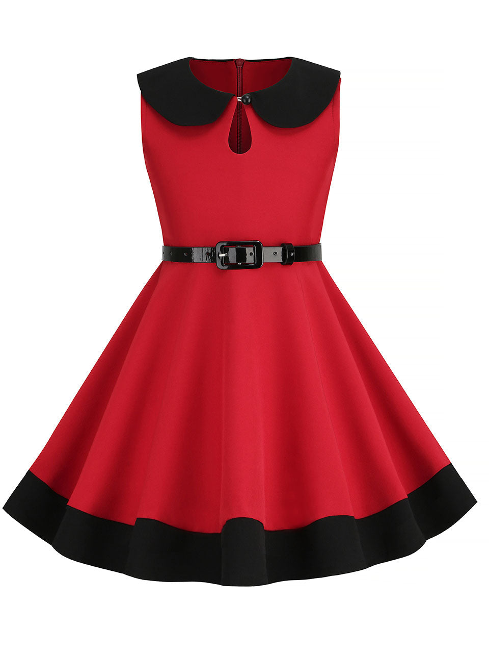 Kids Little Girls' Dress Peter Pan Sleeveless Cotton 1950S Vintage Dress