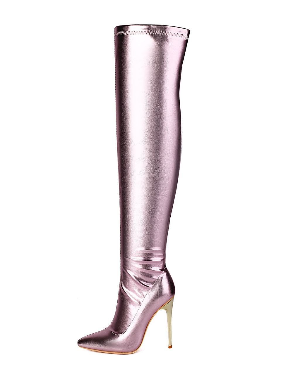 10CM Pointed Toe High Stiletto Heel Over The Knee Warm Boots