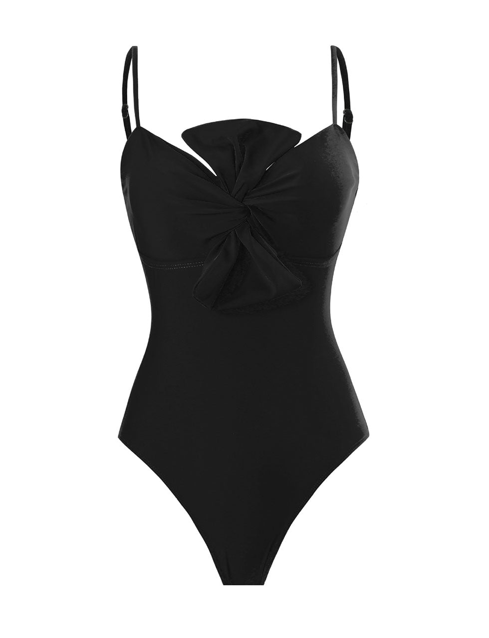 Dark Green Bow One Piece