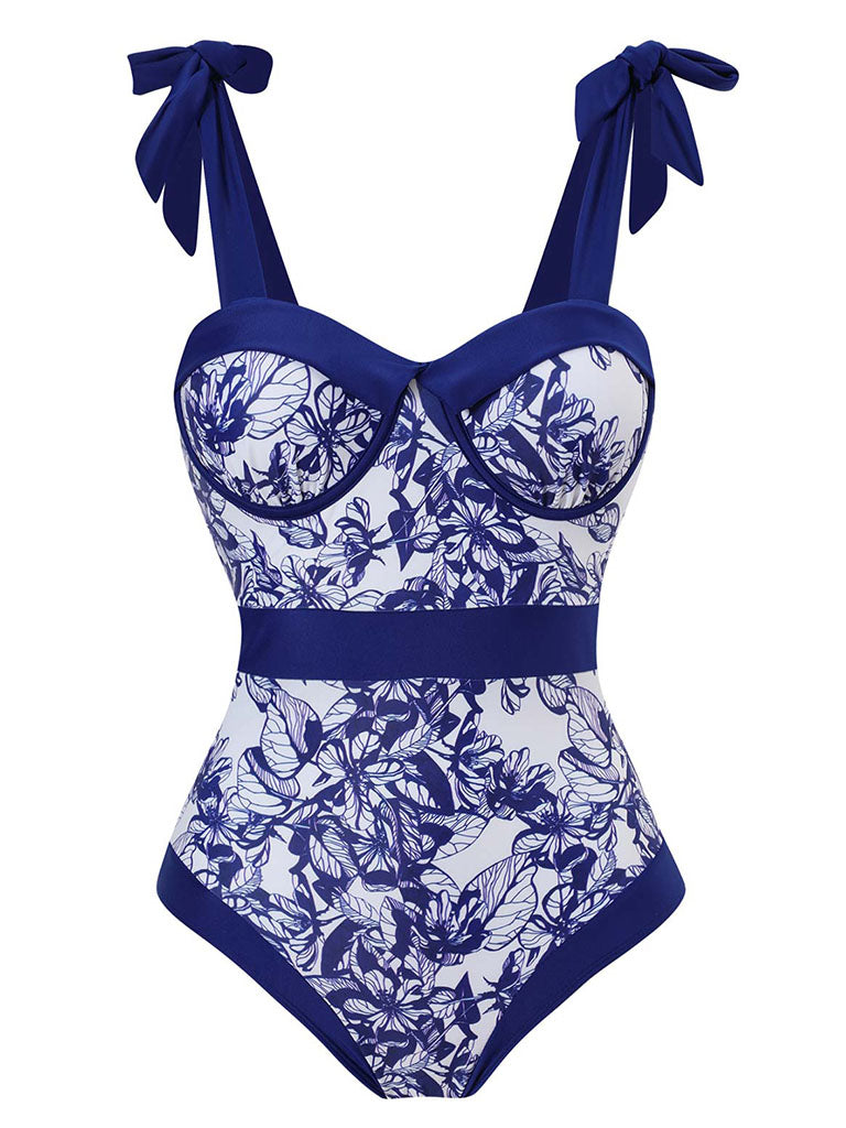 Animal Floral Print Strap One Piece