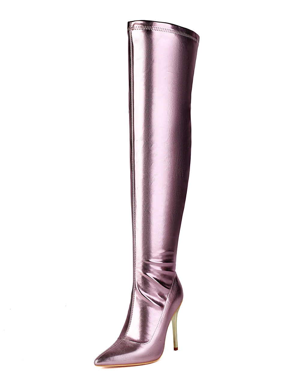 10CM Pointed Toe High Stiletto Heel Over The Knee Warm Boots