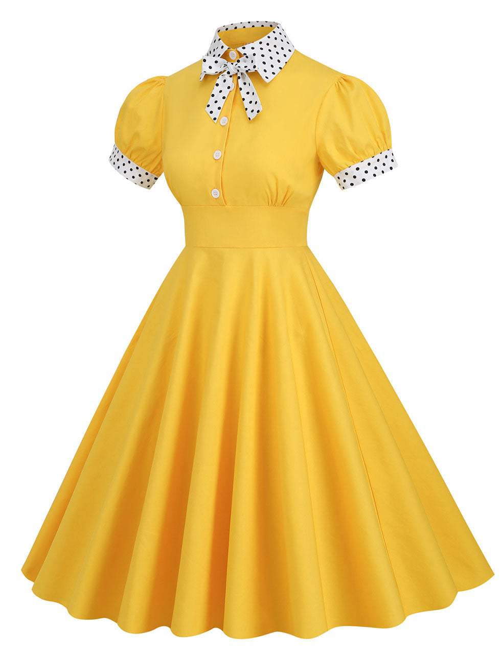 Blue Bowknot Swing Vintage 1950S Dress
