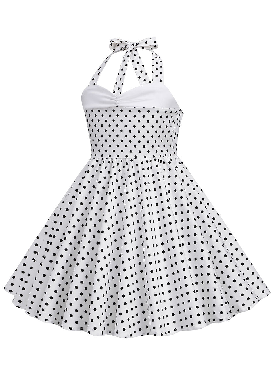 Kids Little Girls' Dress Halter Polka Dot Cotton 1950S Vintage Dress