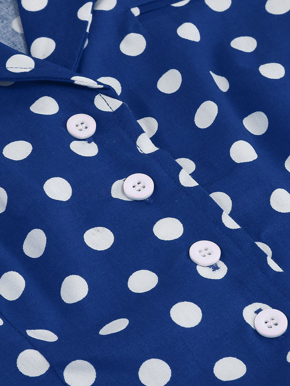 Polka Dots 1950S Vintage Shirt Swing Dress