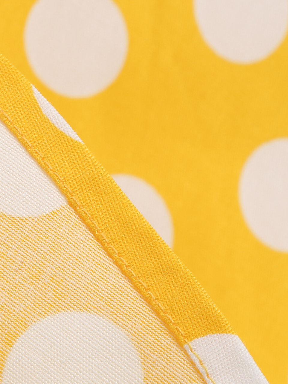 Yellow Polka Dots Vintage Halter Strap Backless 1950S Vintage Dress
