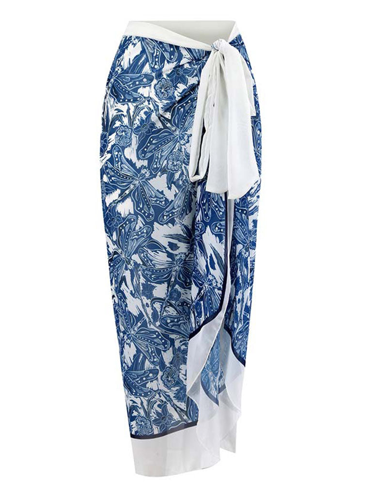 Floral Print Retro Style Strap Bikini Two Piece