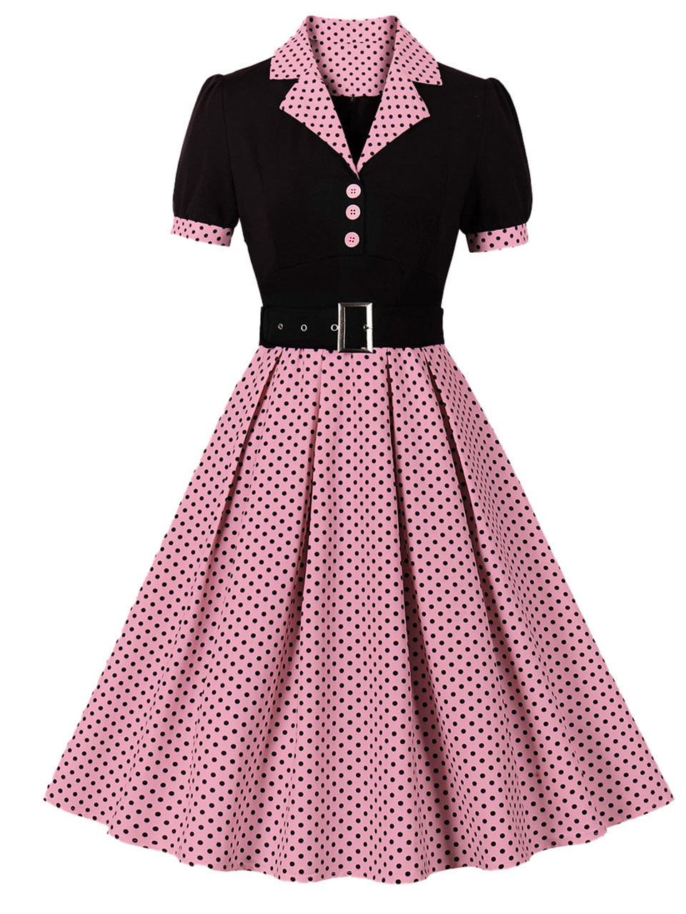 Green Polka Dots 1950S Vintage Swing Dress