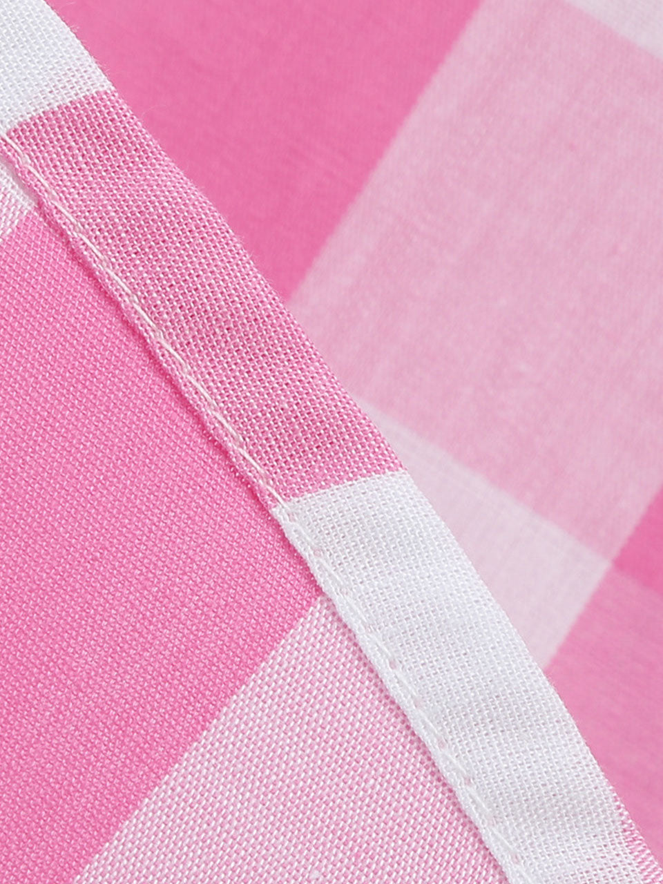 Pink And White Barbie Same Style Plaid Strap Classis Style 1950S Vintage Dress