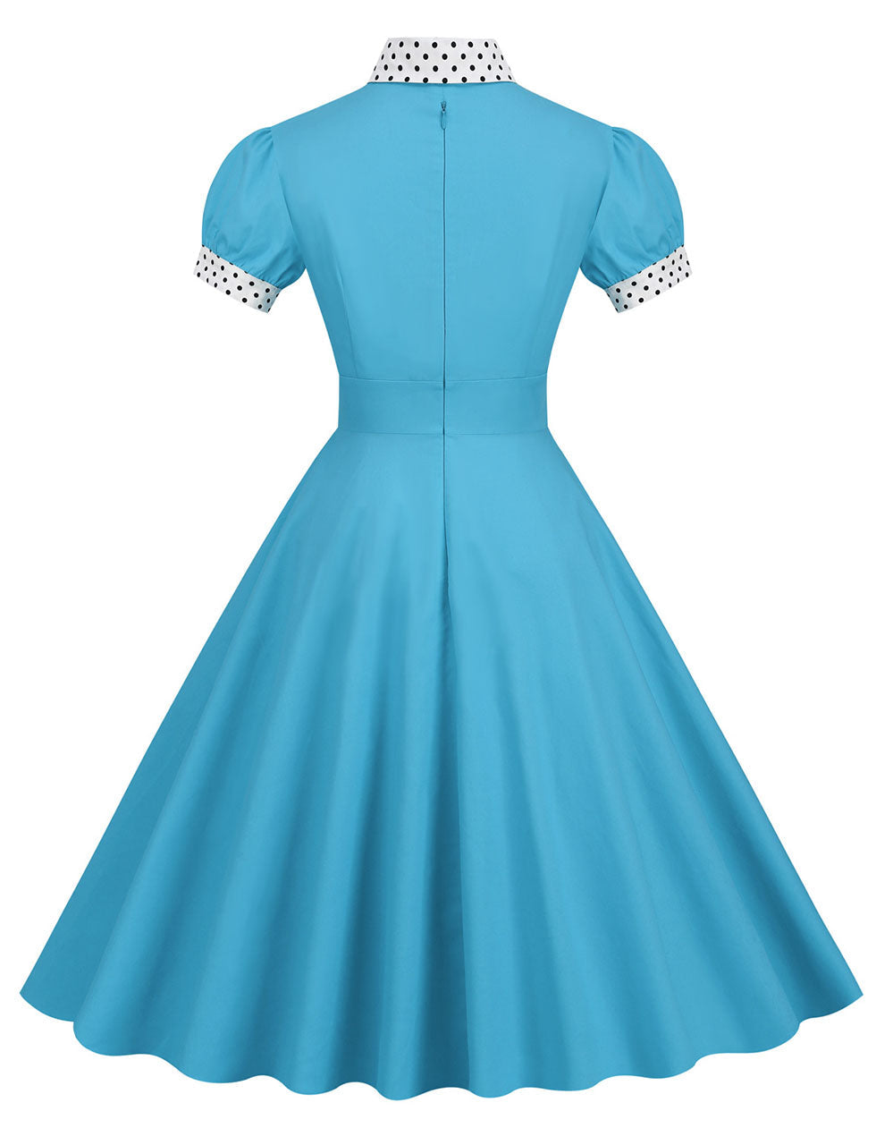 Blue Bowknot Swing Vintage 1950S Dress