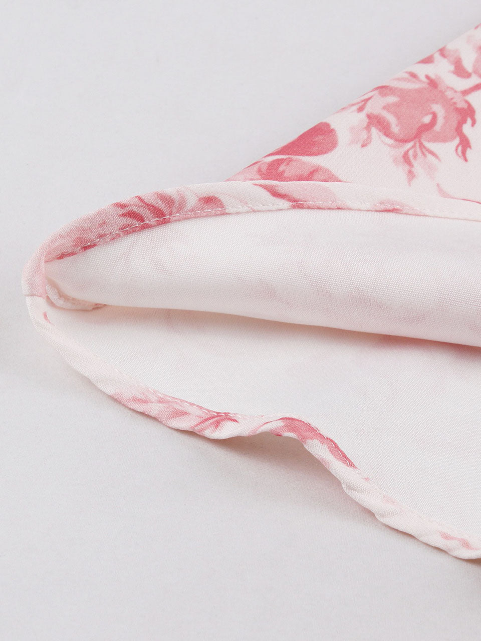 Sweet Rose Printed Cotton 1950s Vintage Swing Dress