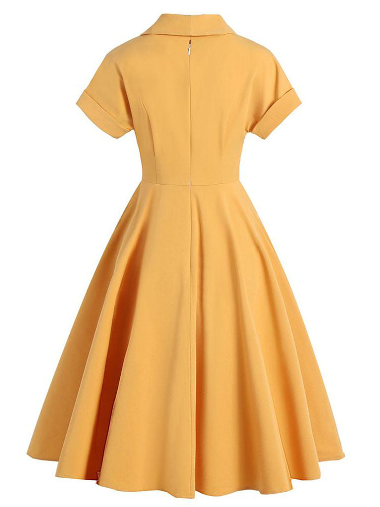 Why Kill Beth Ann Sytle 1960s Turn Collar Swing Dress