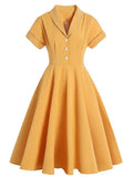 Why Kill Beth Ann Sytle 1960s Turn Collar Swing Dress