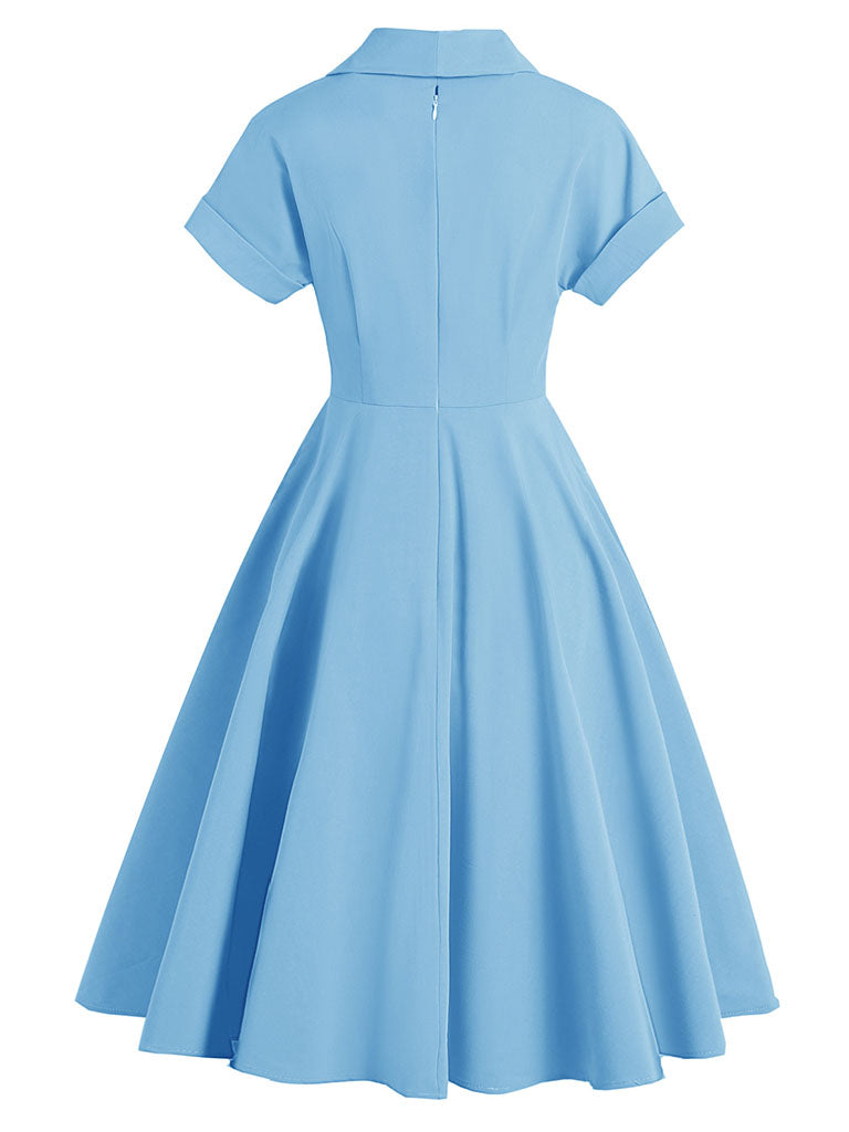 Why Kill Beth Ann Sytle 1960s Turn Collar Swing Dress