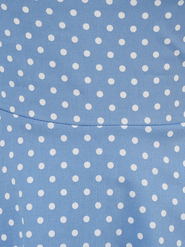 Red Polka Dots Halter Classis Style 1950S Dress