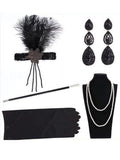 1920S Flapper Costume 5Pcs Accessory Set