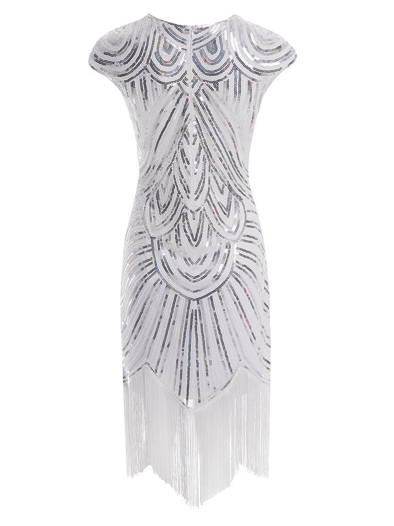 4 Colors 1920s Sequined Flapper Dress