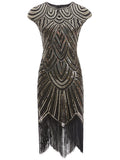 3 Colors 1920s Sequined Flapper Dress