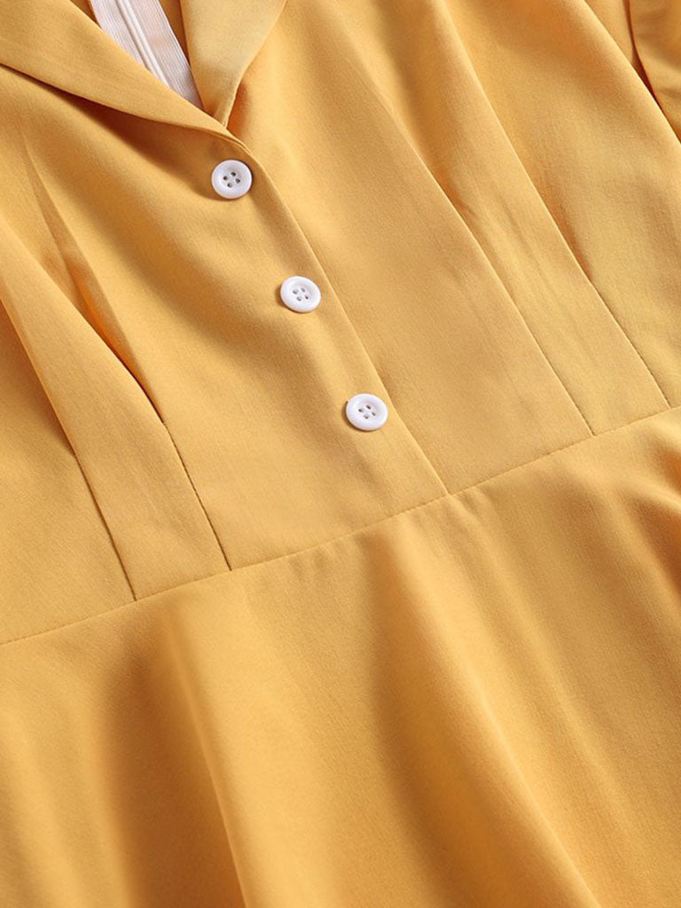 Why Kill Beth Ann Sytle 1960s Turn Collar Swing Dress