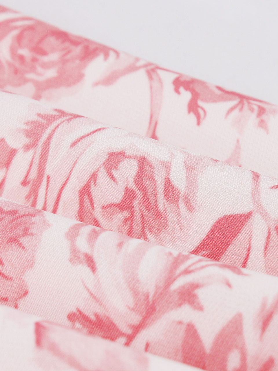 Sweet Rose Printed Cotton 1950s Vintage Swing Dress