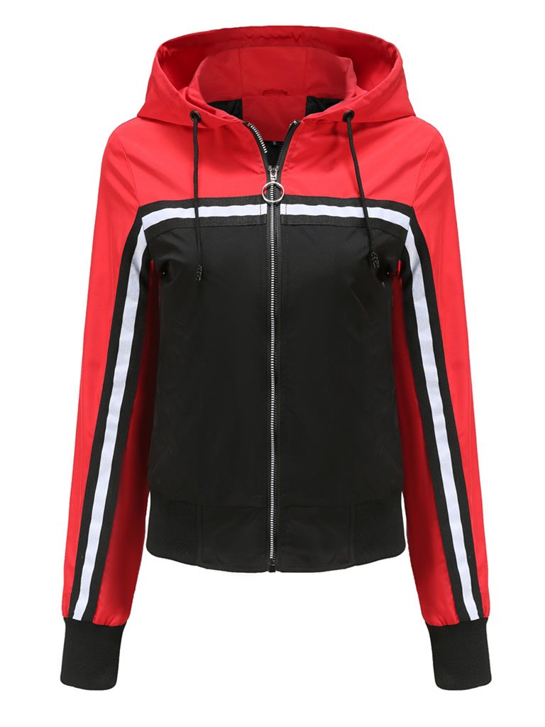 Jacket Street Daily Fall Winter Casual Two tone Stand Collar Jacket