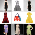 Random Sale New Dresses Sale of Mixed Items A Line V Neck 1950s Vintage Cocktail Party Dress