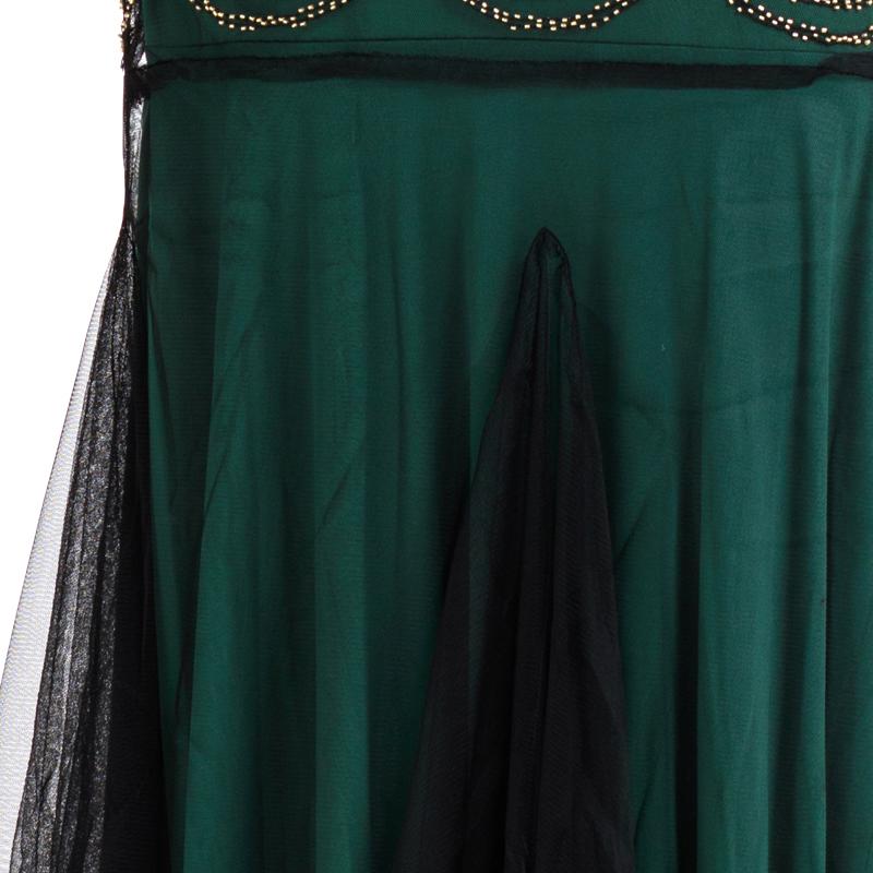 Green 1920s V Neck Sequined Long Flapper Dress