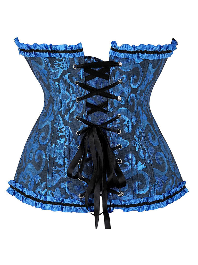 Ruffles Corset Top Strapless Waist Trainer
