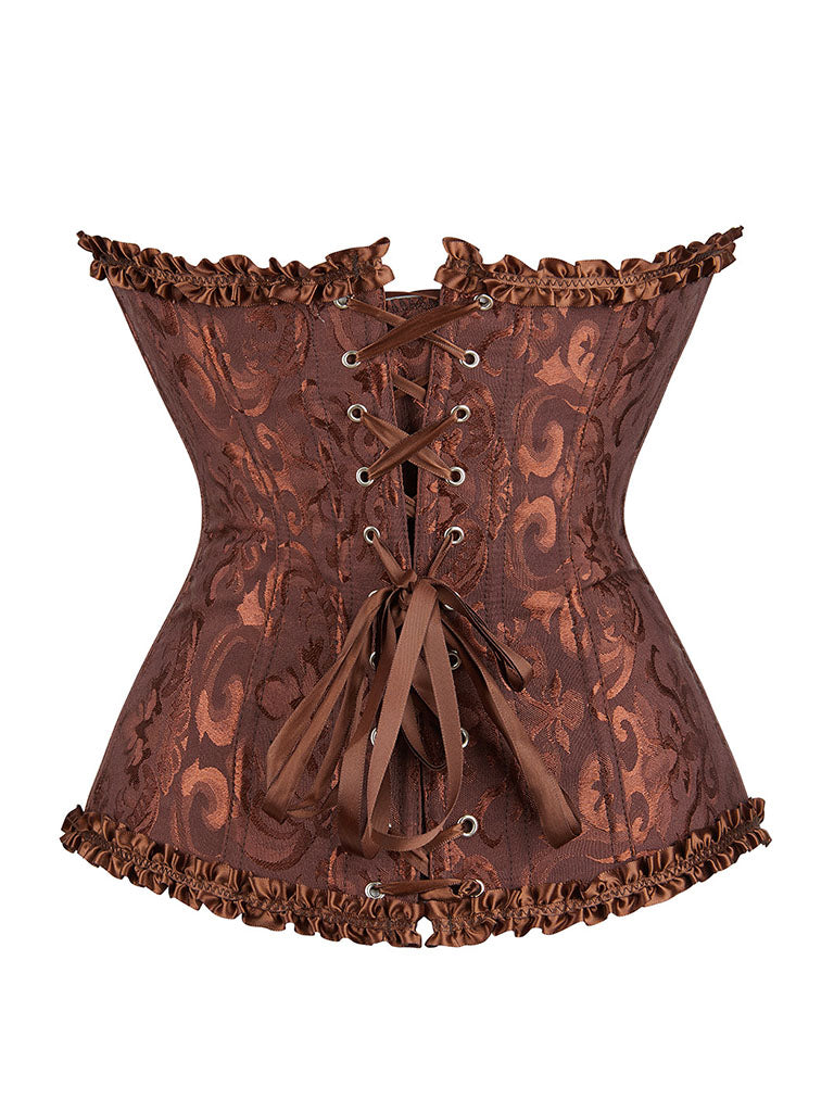 Ruffles Corset Top Strapless Waist Trainer