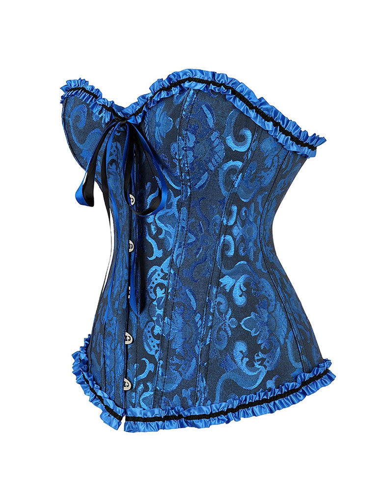 Ruffles Corset Top Strapless Waist Trainer