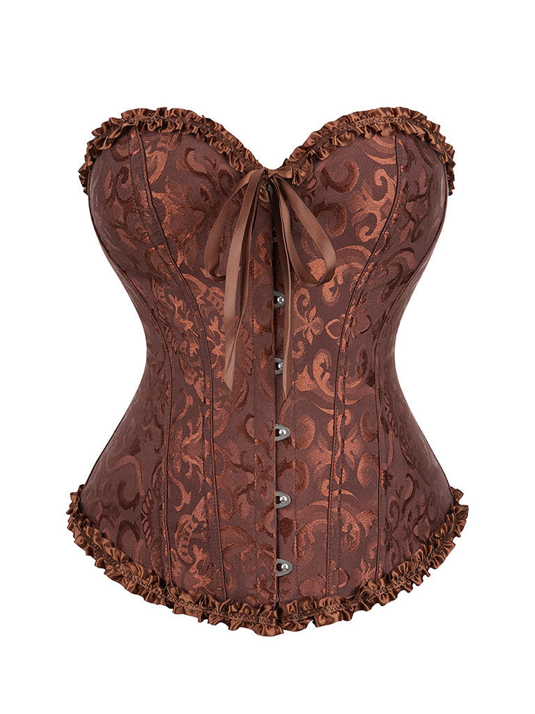 Ruffles Corset Top Strapless Waist Trainer