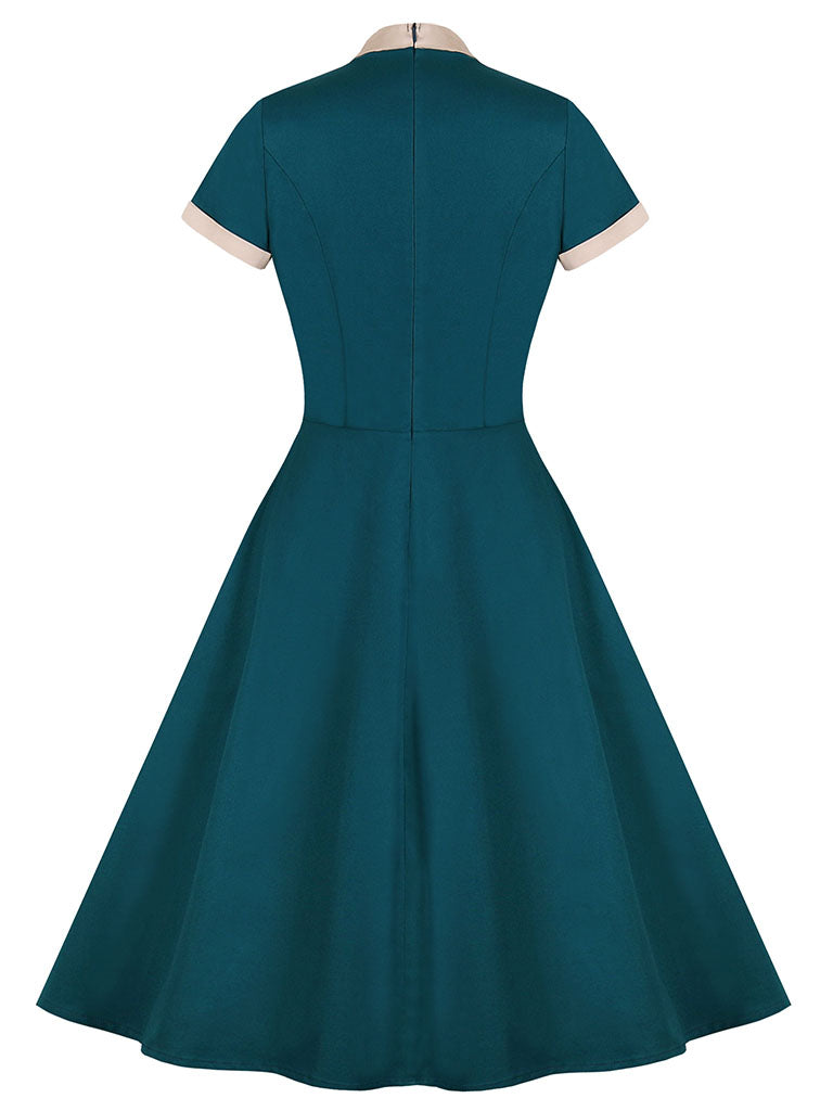 BowKnot Collar Vintage 1950S Dress